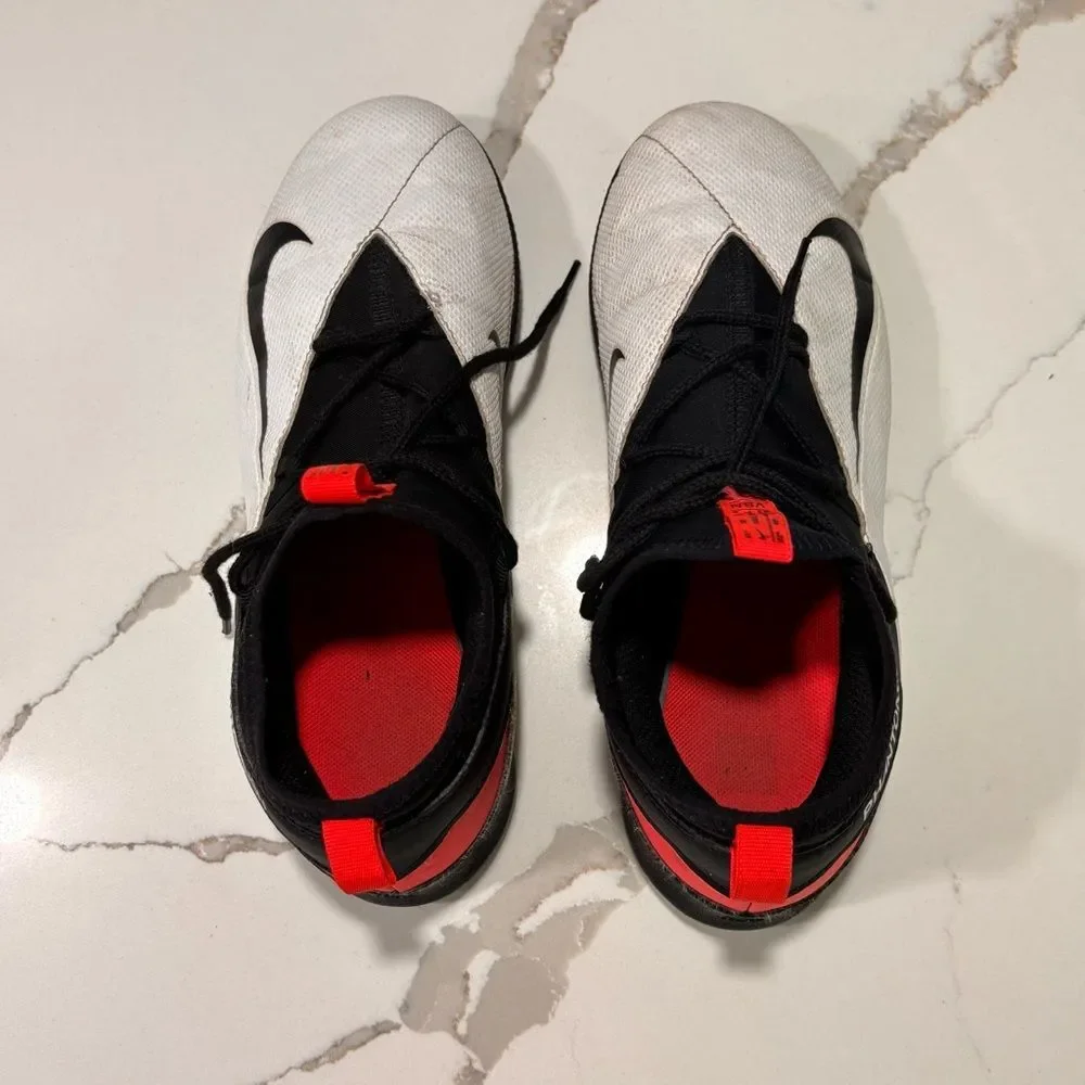 Nike Phantom | VSN Vision 2 Elite FG Crimson White Red Indoor Soccer Cleats 5.5Y